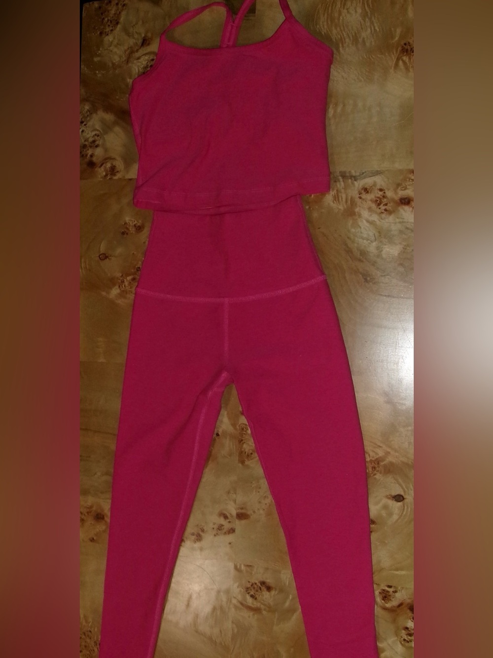 Beyond Yoga Hot Pink set